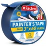 XFasten Professional Blue Painters Tape, Multi-Use, 3 Inches x 60