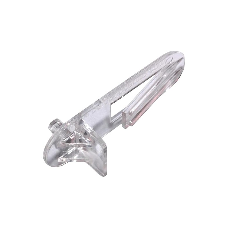 Plastic Locking Shelf Support Clear 1/2" w/ 5mm Peg #3218