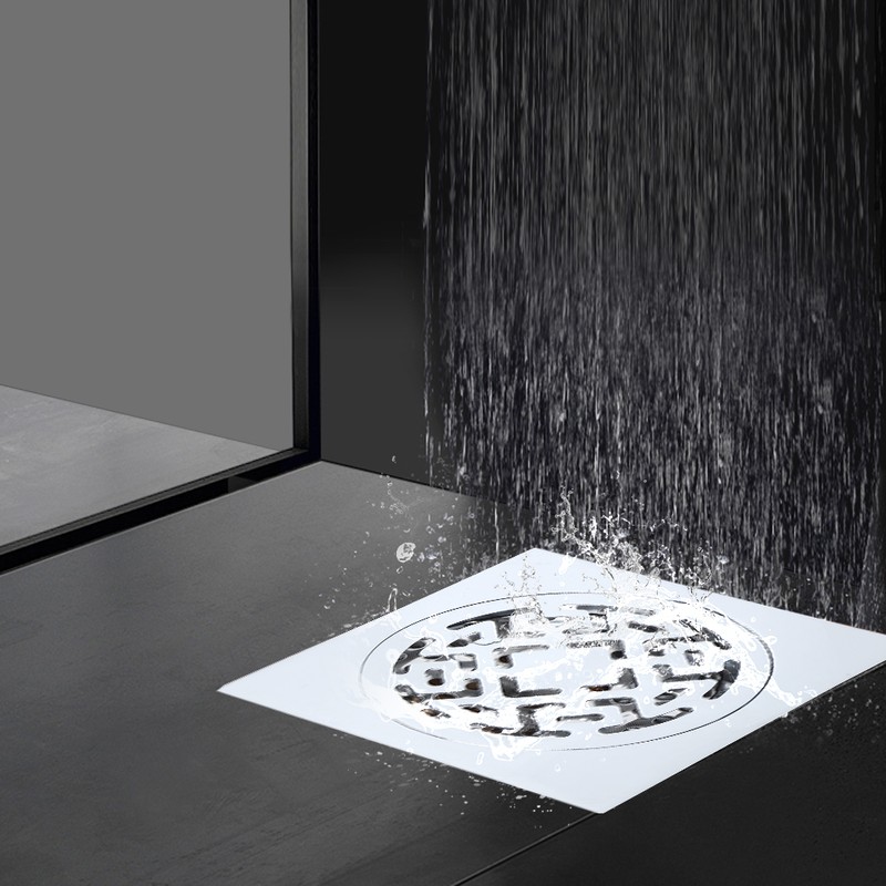 Stainless Steel Chrome Plated Floor Drain Anti Odor Insect Resistant
