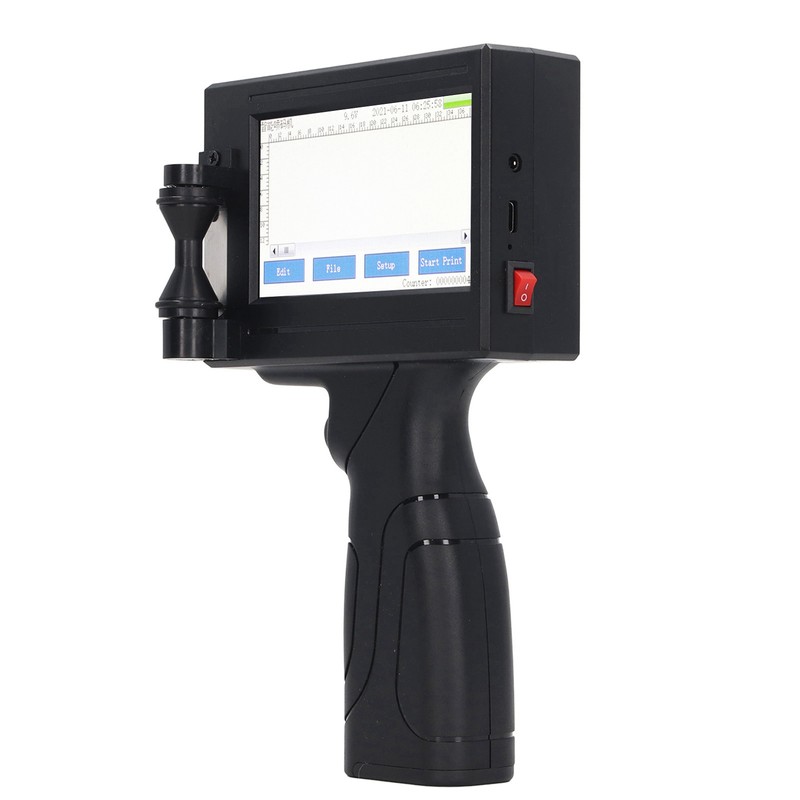 Handheld Inkjet Printer Gun Portable Intelligent with LED Touch Screen