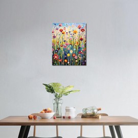 Rebotipy Paint by Numbers for Adults Beginners Paint by Number Watercolor Flowers,DIY Acrylic Paint by Numbers Kits Abstract Flowers Painting Canvas Paintworks Artwork 16x20inch