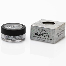 Mylee All That Glitters [Vivacious] - 101 Glitter Colour Choices - DIY Nail Decoration, Holographic Dust Powder - Ideal for Nail Art & Crafts
