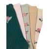 VERTBAUDET 5 Pairs Girls Floral Socks, various, 36