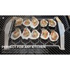 Everdure Grilling Oyster Rack: Brushed Stainless Steel, Easy Grip Handles,