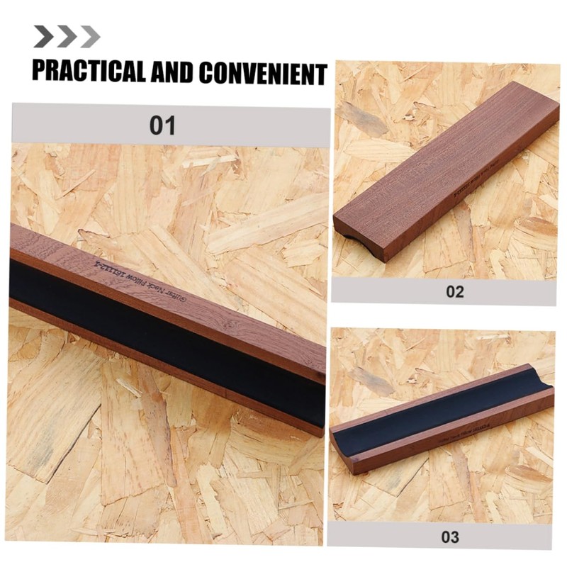 Kisangel Acoustic Guitar Rest Pillow Wooden Guitar Neck Support for