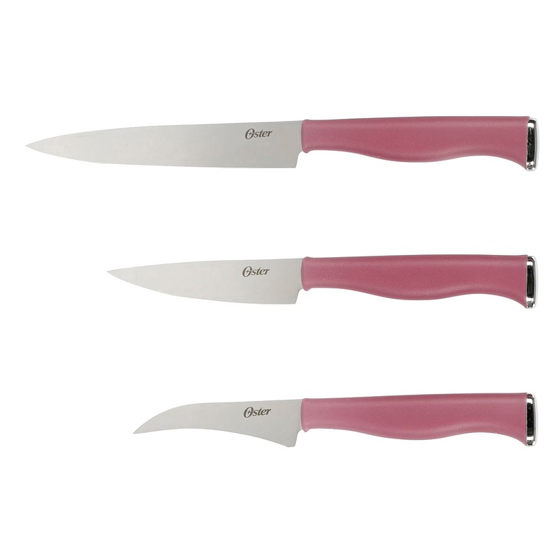 Oster Langmore 15 Piece Stainless Steel Cutlery Knife Block Set