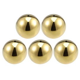 sourcing map 201 Stainless Steel Hollow Cap Ball for Railing Stairs Spindle Posts 50 mm Diameter Pack of 5