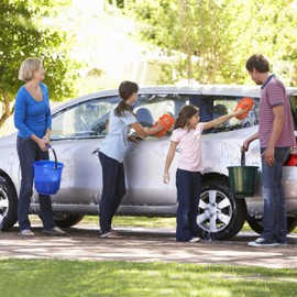 XINDELL Chenille Car Wash Mitt – Premium Microfiber Scratch-Free Sponge for Auto Exterior & Interior Cleaning, Lint-Free Car Care Accessory (Orange)