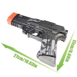 FESVASDEE Nylon Soft Foam Darts Toy Gun Metal Foam Dart Blaster Pistol for Adult 5 6 7 8 Year Old Boys Girls Gift CK