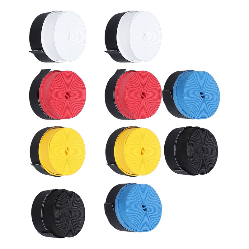 10Pcs Tennis Racket Grip Tape Anti Slip Comfortable Sweat Absorbent