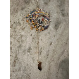 Original Unique colorful phoenix metal bookmark can used  for gift for anyone