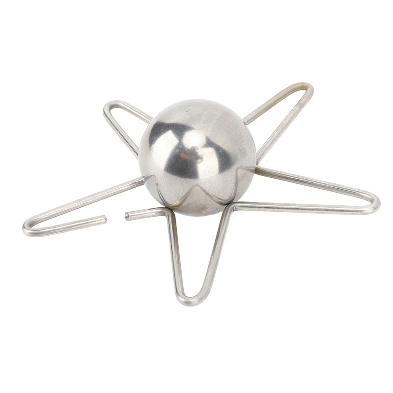 Coffee Cooling Tool with Reusable Metal Ice Sphere Stainless Steel
