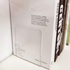 ZCXG 6 x Clear Acrylic Book Stand, Transparent Bookends, Acrylic
