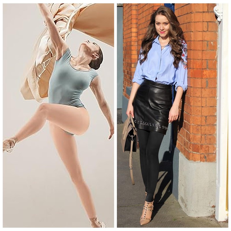 Risipu 2 Pairs Women 40D Compression Footless Dance Tights Soft