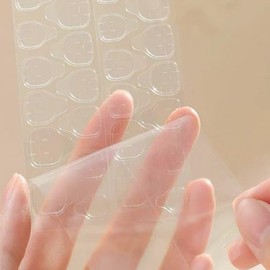 C.Z.Z.T.T.NAILS Adhesive Tabs Press On Nail Jelly Sticke Breathable Glue Tabs Double-Sided Super Sticky,240 Pieces10 Sheets Fake Nail Jelly TabsTransparent Flexible and Waterproof for Women