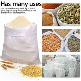 PP Fabric Bags, Sandbags, Pack of 15, Big Pack, 60 x 102 cm Sandbags, Flood, Rubble Bags, Sandbag, Flood Protection for Silo Bags, Grain Bag, Transport Bag
