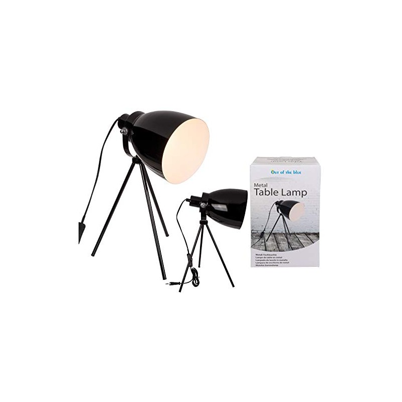 ootb 57/3034 IX Table Lamp, Metal, 42 cm, Black