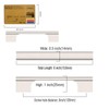 Amerdeco 20 Pack Brushed Satin Nickel Cabinet Pulls 5 Inch(128MM)