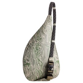 KAVU Mini Rope Sack Sling Crossbody Backpack - Woodgrain Terrain