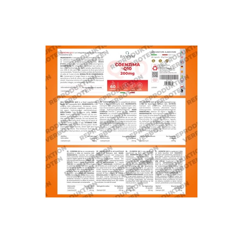 Bandini Coenzyme Q10 | 1 Capsule Daily, High Dosage with