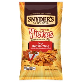 Snyder's of Hanover Hot Buffalo Wing Pretzel Pieces, 10-Ounce Packages (Pack of 12)
