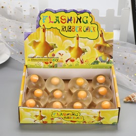 12pcs Yolk Stress Ball High Elasticity Smooth Egg Splat Ball Transparent Stress Relief Eggs Yolk Balls