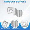 PATIKIL 8mm Rigid Pipe Strap, 12 Pcs 304 Stainless Steel