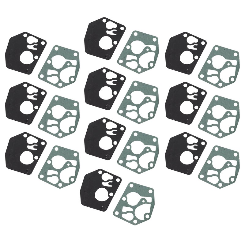 10 Set Carburetor Diaphragm Gasket Kit Carb Diaphragm Gasket Replacement