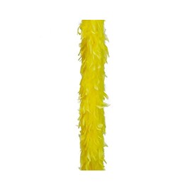 UV Floor Unisex Neon Feather Boa, yellow