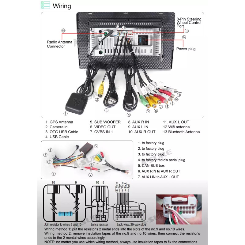 ASURE for Toyota Prius 2004-2009 Android 13 Car Radio Stereo
