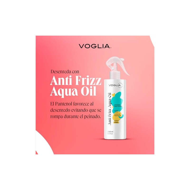 VOGLIA KIT ANTI FRIZZ 4 PIEZAS HIDRATACIÓN Y RESTAURACIÓN MÁXIMA