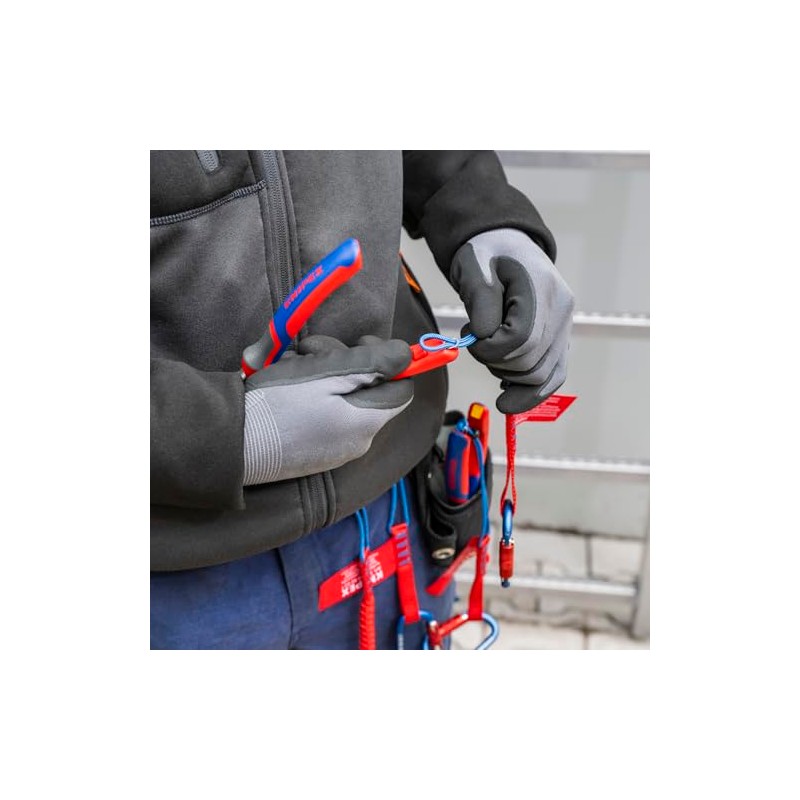 KNIPEX Herramientas - Alicates combinados de alto apalancamiento, multicomponente (202200),