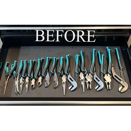 MLTOOLS Pliers Organizer | Holds 30 Tools (2 pack 15-Slot) Pliers Cutters Organizer | Rack Holder Storage | Great Way to Organize Pliers Cutters and Similar Tools in Tool Drawers