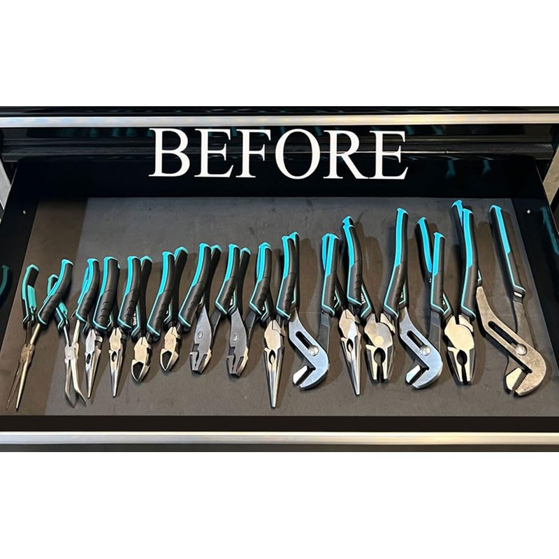 MLTOOLS Pliers Organizer | Holds 30 Tools (2 pack 15-Slot)