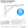 YUMORE Folding Shelf Brackets, 16 Inch Heavy Duty Collapsible Shelf