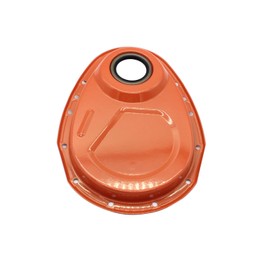 1 SET SHLPDFM Timing Chain Cover Kit CNC aluminum alloy Orange SBC Gasket Seal Bolts Set Fits for Small Block Chevy 265,283,327,350,383,& 400