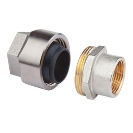 Simplex Steel Pipe Adaptor Plus with Internal Thread 1/2 for Pipe Width 1/2 Inch -F13091
