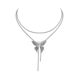 Lamerry Women's Body Chain, Butterfly, Necklace, Chain Belt, Fashion, Multifunctional, Choker Accessory, Neck