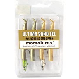 momolures ULTIMA SAND EELS 115mm 12g Double Combo Package (KHAKI x SAND)