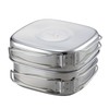 Kakusee Sola PP-04 Square Camping Pot, Set of 6