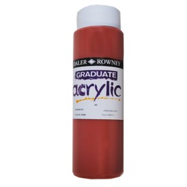 Daler-Rowney Graduate Acrylic Paint, Plastic Bottle, 16.91oz - 500 ml, Venetian Red