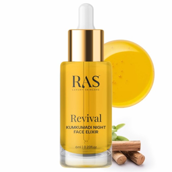 Luxury Oils Revival Kumkumadi Night Face Elixir; Enriched With Saffron
