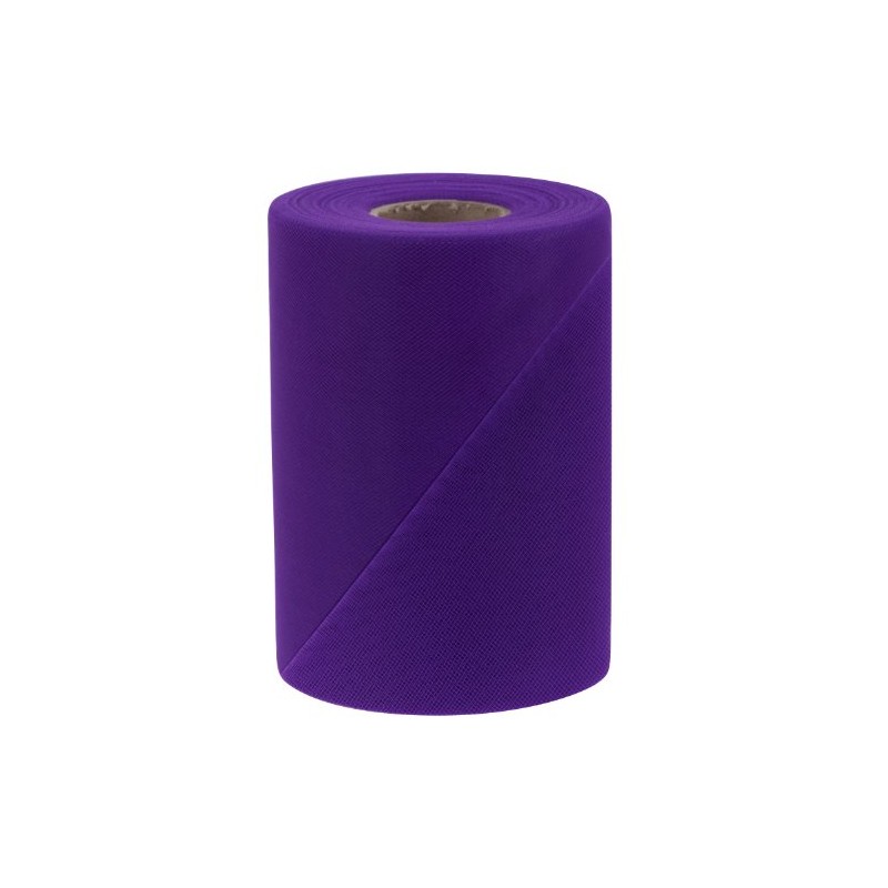 Falk Fabrics Tulle Spool, 6-Inch by 100-Yard, Purple