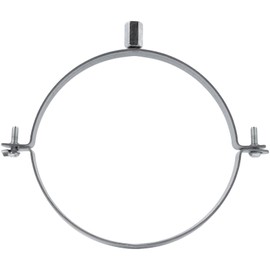 8" Inch Galvanized Pipe Hanger - Conduit Mounting Clamp - Tube Brackets - Pipe Clamps - Tube Wall Mounting Bracket Clamp - Rigid Conduit Holder - PVC and Metal Pipe Attachment Hanger