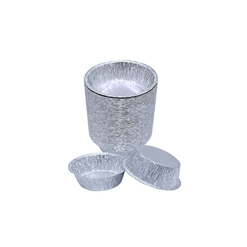 Sunrise Packaging 50 x Round Aluminium Foil Pukka Pie Dishes