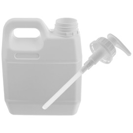 Healvian Travel Body Wash Container 2-in-1 Shampoo Dispenser Heavy-Duty Plastic Storage Jug Pump Lid and Handle