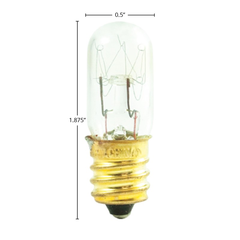 Bulbrite 708115 15T4/130V 15W Incandescent Appliance & Amusement T6 Tubular