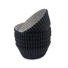Bakehope Standard Baking Cups, Classic Black Greaseproof Festive Cupcake Liners,