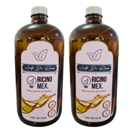 2 Unidades De Aceite De Ricino Puro Y Orgánico 960 Ml