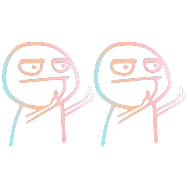 SWYSGS Pack of 2 Anime Stickers, Car Stickers, Anime Decorative